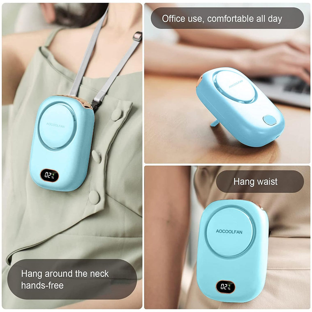 ChillWave Mini Neck Fan - USB Rechargeable - DOKUTRONIX