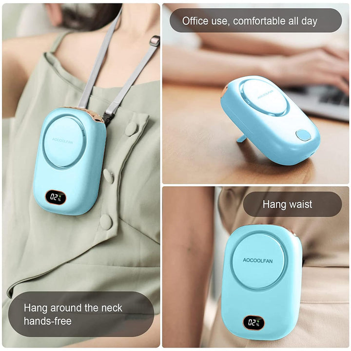 ChillWave Mini Neck Fan - USB Rechargeable - DOKUTRONIX