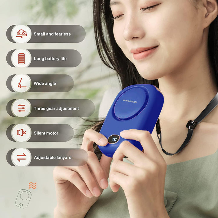 ChillWave Mini Neck Fan - USB Rechargeable - DOKUTRONIX