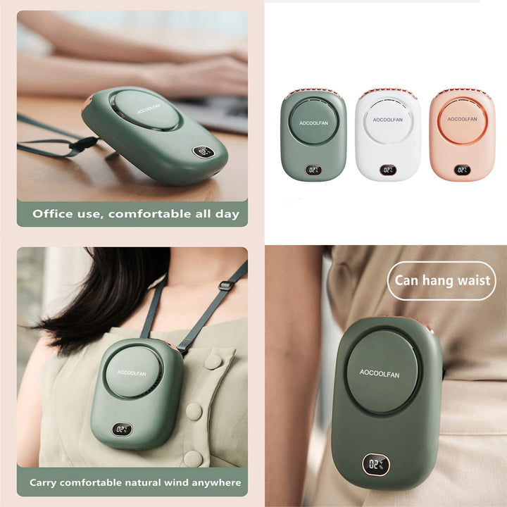 ChillWave Mini Neck Fan - USB Rechargeable - DOKUTRONIX