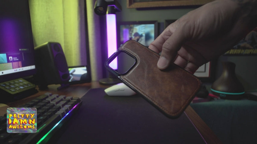 iPhone 14 Pro Luxe Grip Leather Case with MagSafe