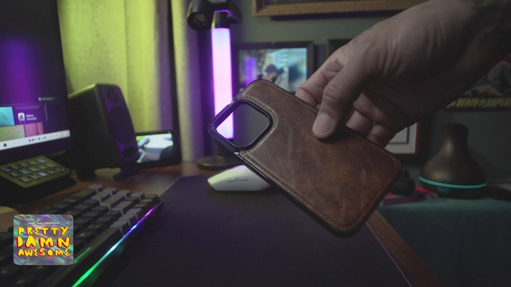 iPhone 14 Pro Luxe Grip Leather Case with MagSafe