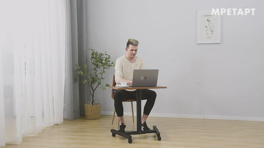 Purple Laptop Sit Stand Desk