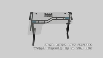 Vintage L-Shaped Sit-Stand Desk 63 Retro Chic