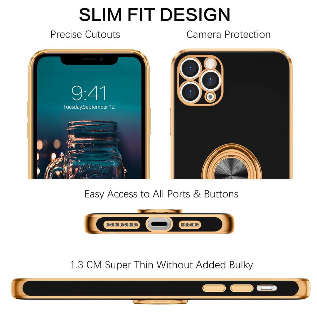 ProMax Kickstand Case - Black/Gold - DOKUTRONIX