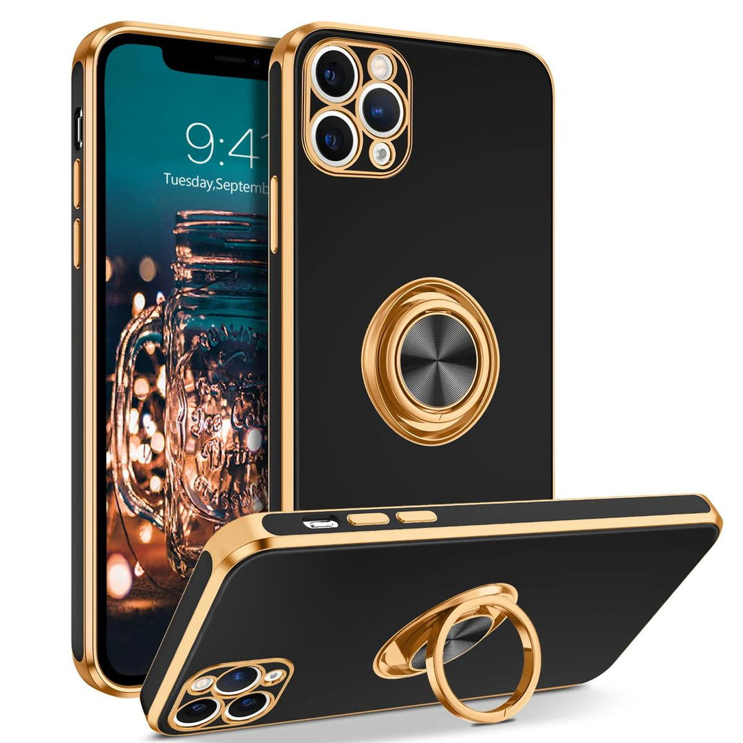 ProMax Kickstand Case - Black/Gold - DOKUTRONIX