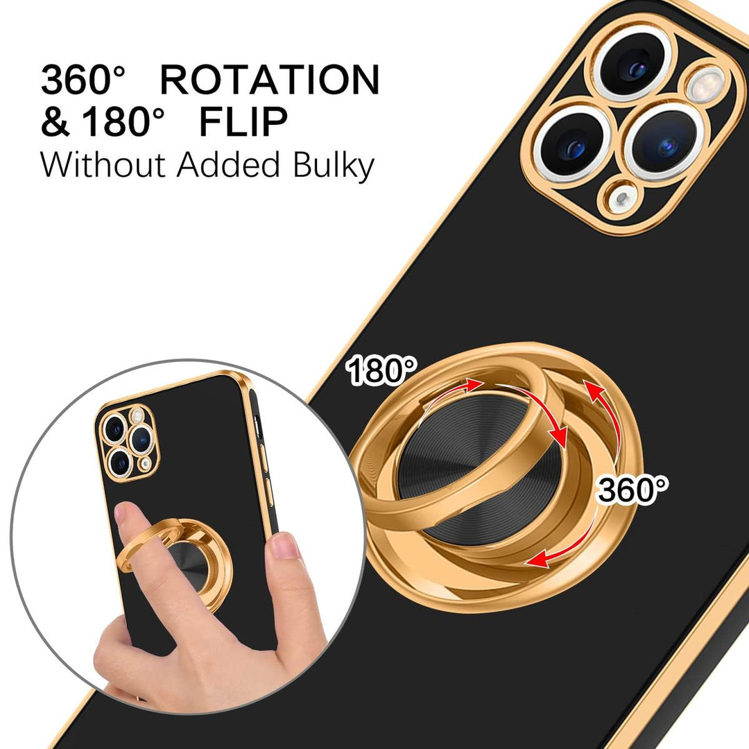 ProMax Kickstand Case - Black/Gold - DOKUTRONIX