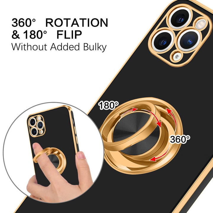 ProMax Kickstand Case - Black/Gold - DOKUTRONIX