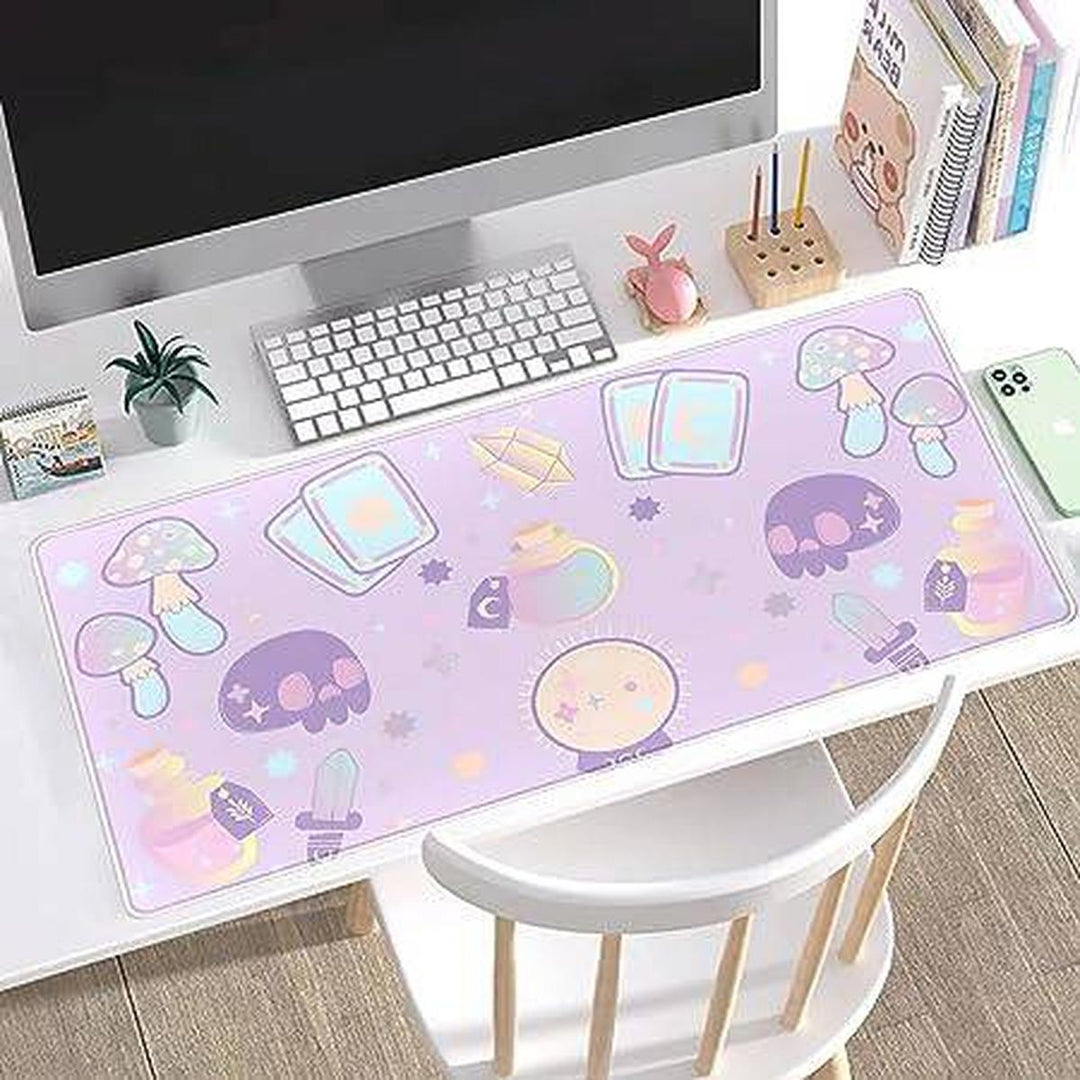 Enchanting Purple Witch Desk Mat - XXL Gaming Pad - DOKUTRONIX