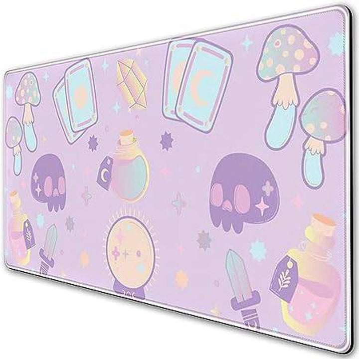 Enchanting Purple Witch Desk Mat - XXL Gaming Pad - DOKUTRONIX