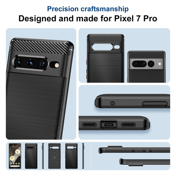Qiinogow Slim Carbon Fiber Case for Pixel 7 Pro - DOKUTRONIX