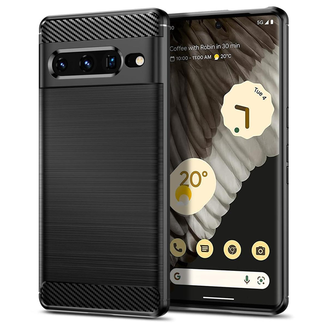Qiinogow Slim Carbon Fiber Case for Pixel 7 Pro - DOKUTRONIX