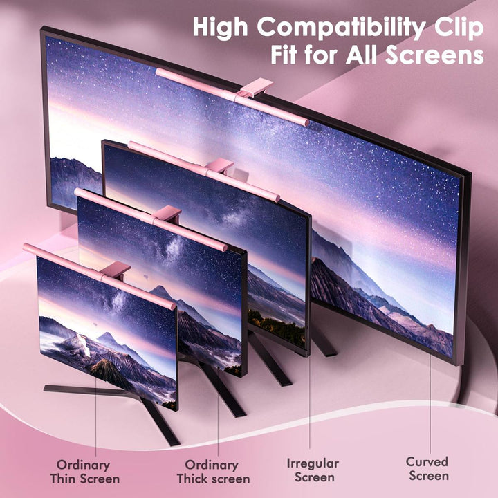 Quntis Bliss Pink Light Bar: Eye-Care & Dimming Delight - DOKUTRONIX