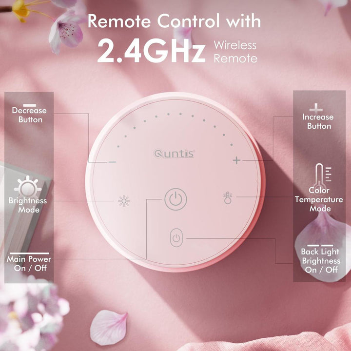 Quntis Bliss Pink Light Bar: Eye-Care & Dimming Delight - DOKUTRONIX