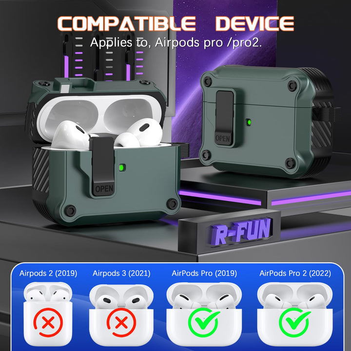 R-Fun AirPods Pro Case - Drop Proof & Dust-proof - DOKUTRONIX