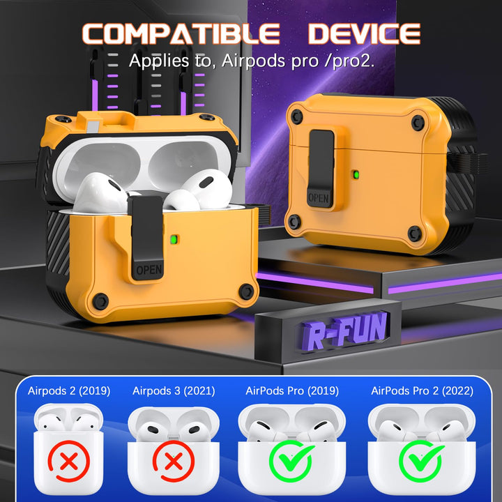 R-Fun AirPods Pro Case - Drop Proof & Dust-proof - DOKUTRONIX