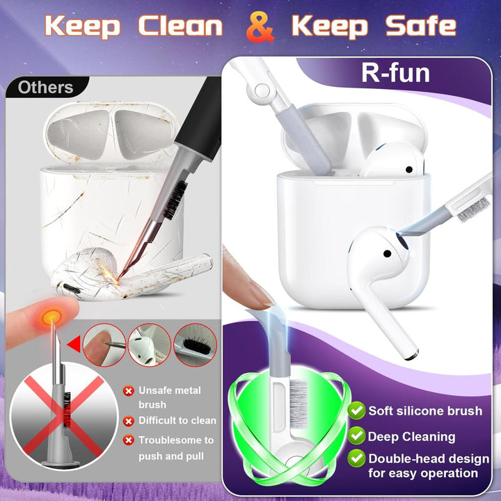 AirGuard Pro: R-fun AirPods Case & Cleaner Kit - DOKUTRONIX