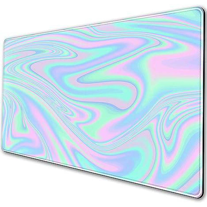 HoloRainbow Gaming Mouse Pad: Stylish Desk Upgrade - DOKUTRONIX