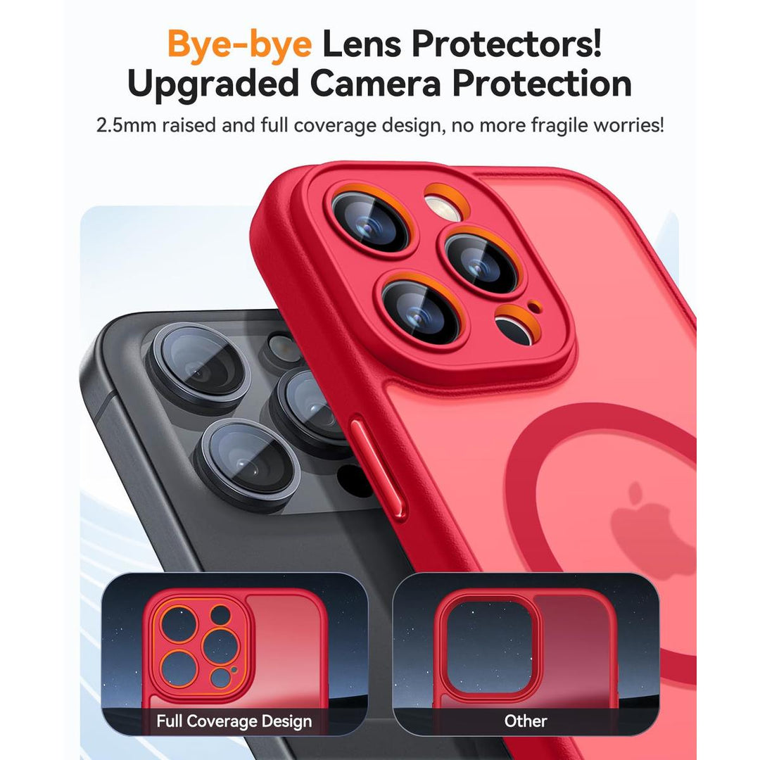 Red Max MagSafe Case - Camera Protection - DOKUTRONIX