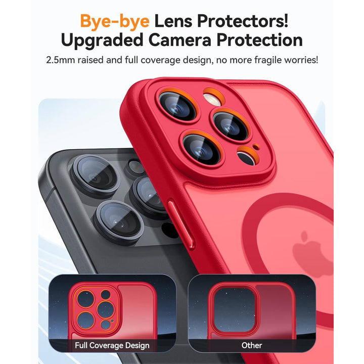 Red Max MagSafe Case - Camera Protection - DOKUTRONIX