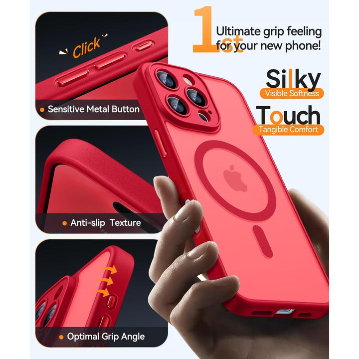 Red Max MagSafe Case - Camera Protection - DOKUTRONIX