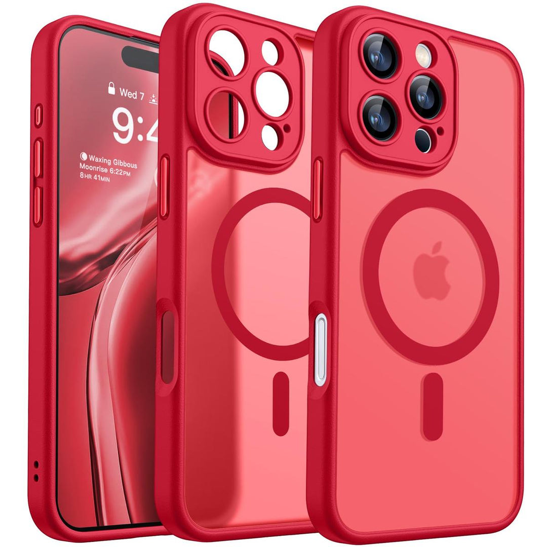 Red Max MagSafe Case - Camera Protection - DOKUTRONIX
