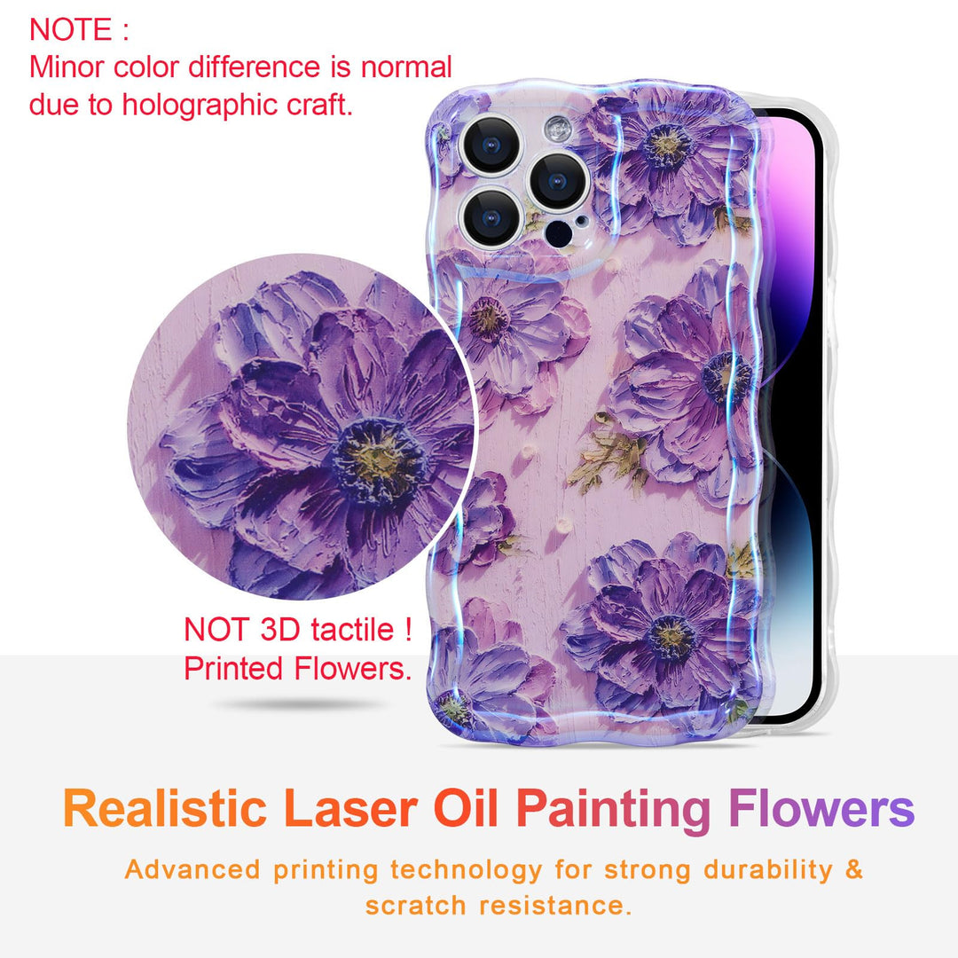 Floral Wave Retro Case for iPhone 13 Pro - DOKUTRONIX