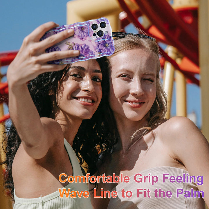 Floral Wave Retro Case for iPhone 13 Pro - DOKUTRONIX