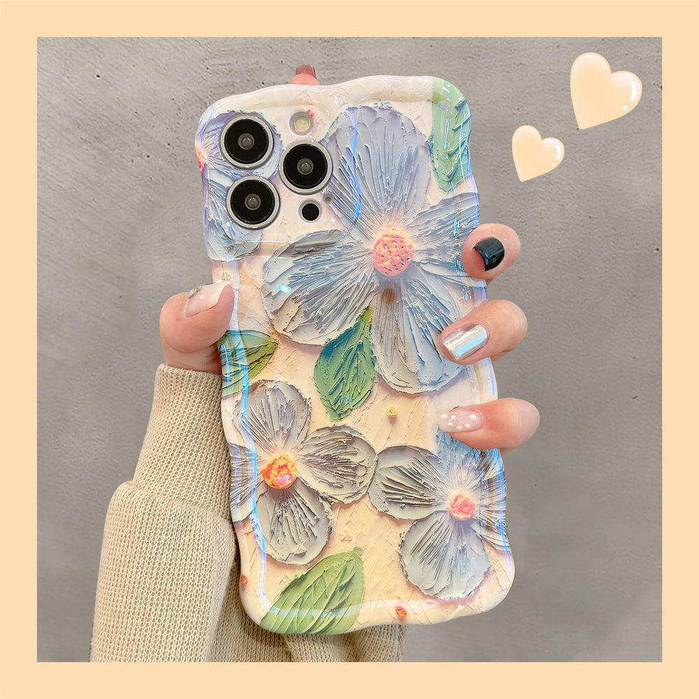 RetroBloom iPhone 13 Pro Case - Aqua Delight - DOKUTRONIX