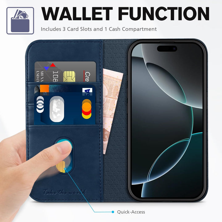 RFID Wallet Case for iPhone 16 Pro - DOKUTRONIX