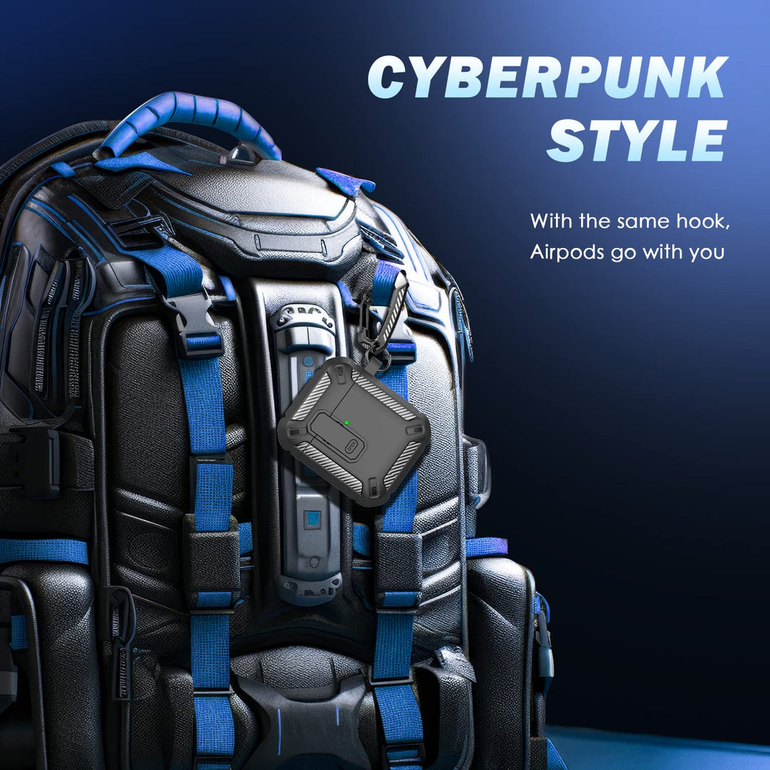 ArmorGuard AirPod Case with Cleaner Kit - Black - DOKUTRONIX