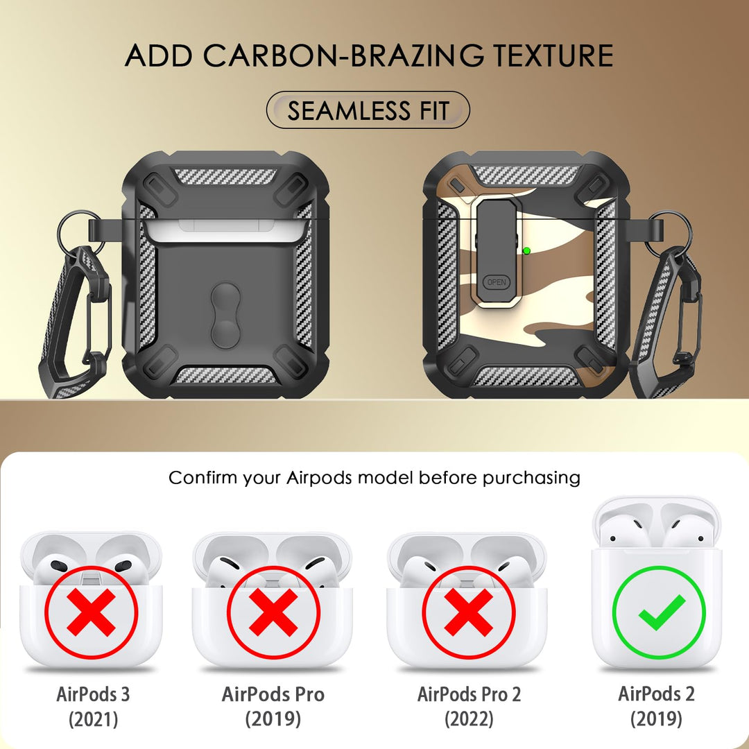 ArmorGuard AirPod Case with Cleaner Kit - Black - DOKUTRONIX