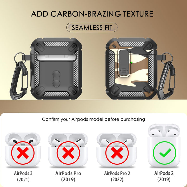 ArmorGuard AirPod Case with Cleaner Kit - Black - DOKUTRONIX