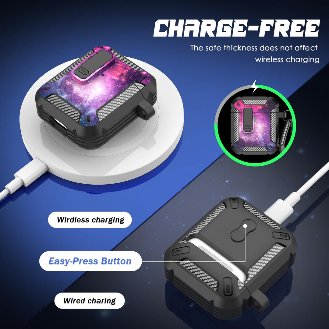 ArmorGuard AirPod Case with Cleaner Kit - Black - DOKUTRONIX