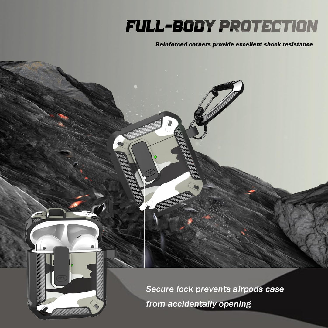 ArmorGuard AirPod Case with Cleaner Kit - Black - DOKUTRONIX