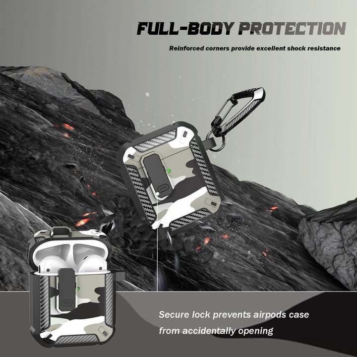 ArmorGuard AirPod Case with Cleaner Kit - Black - DOKUTRONIX