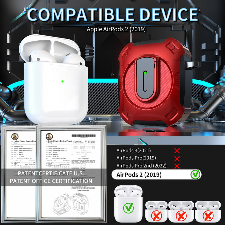 ArmorGuard AirPod Case with Cleaner Kit - Black - DOKUTRONIX