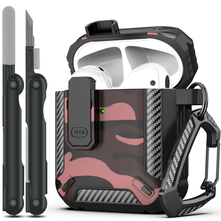 ArmorGuard AirPod Case with Cleaner Kit - Black - DOKUTRONIX