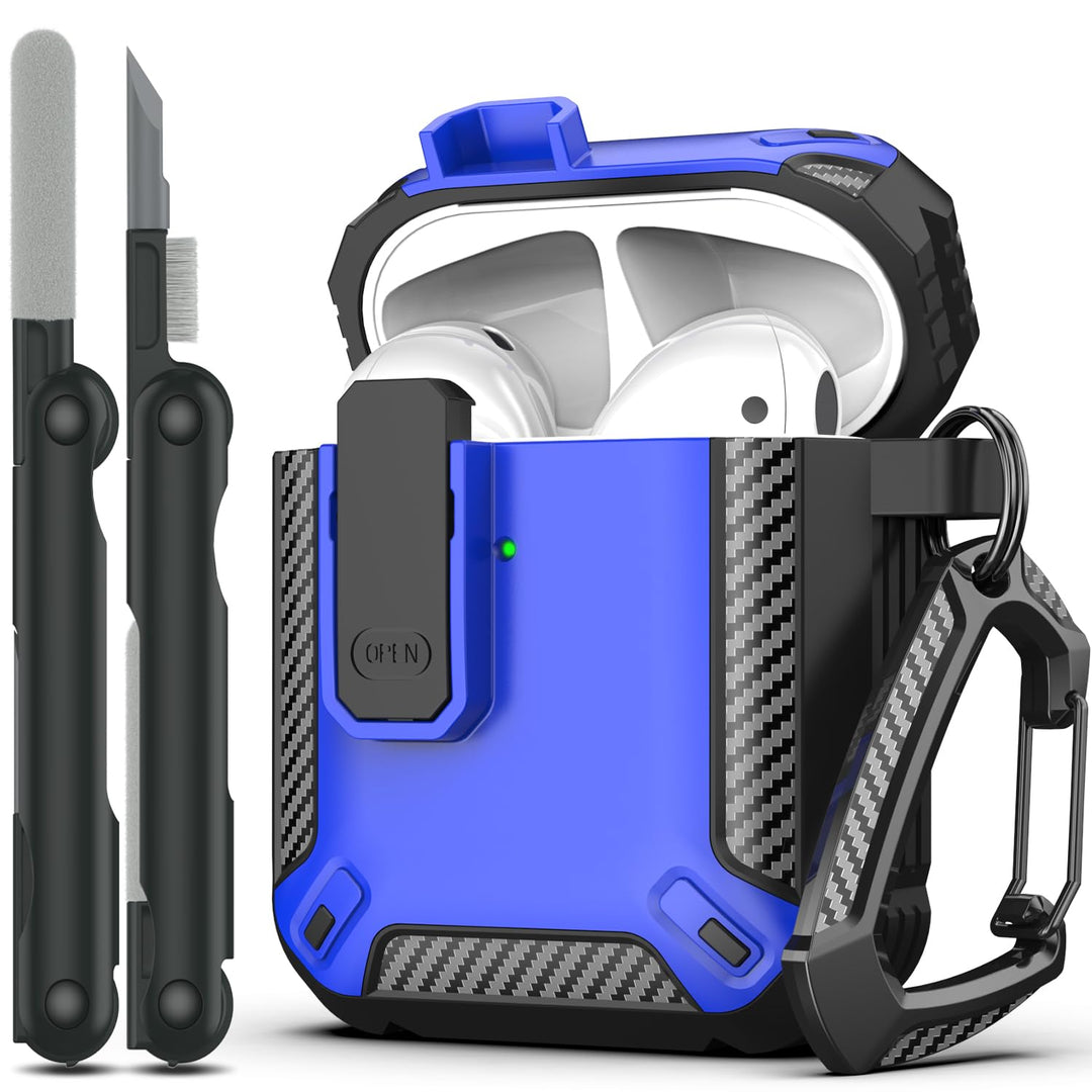 ArmorGuard AirPod Case with Cleaner Kit - Black - DOKUTRONIX