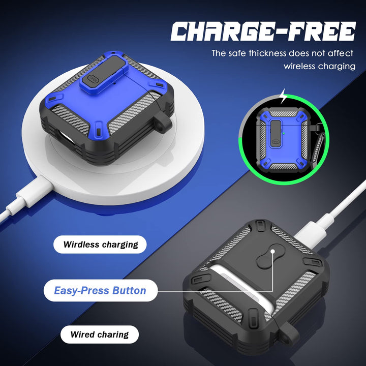 ArmorGuard AirPod Case with Cleaner Kit - Black - DOKUTRONIX