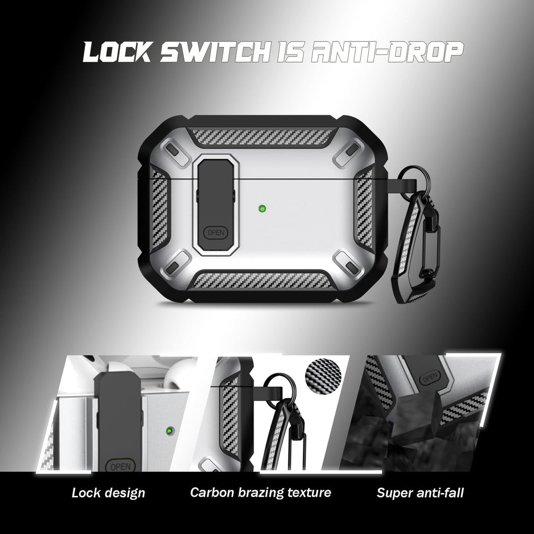 ArmorGuard AirPod Case with Cleaner Kit - Black - DOKUTRONIX