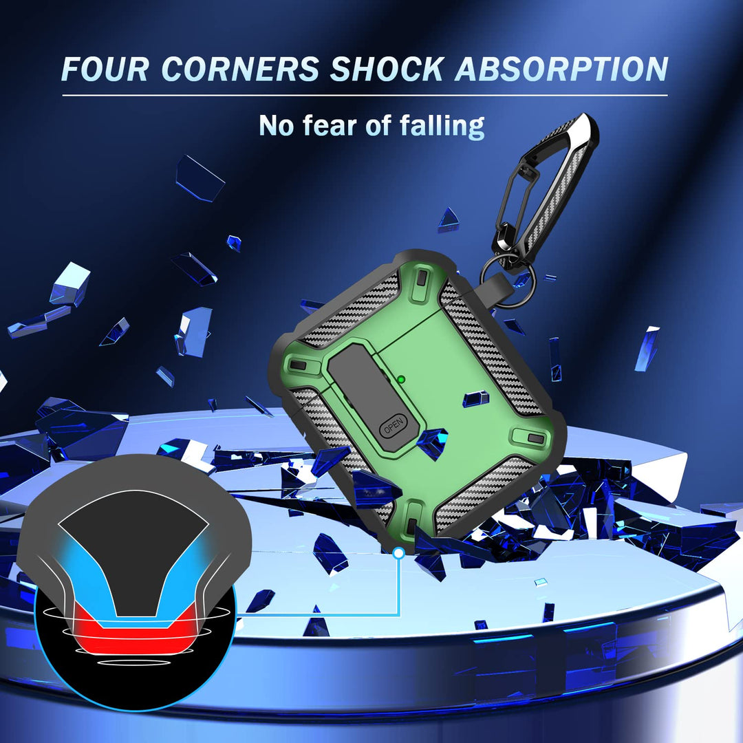 ArmorGuard AirPod Case with Cleaner Kit - Black - DOKUTRONIX