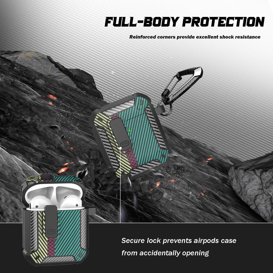 ArmorGuard AirPod Case with Cleaner Kit - Black - DOKUTRONIX