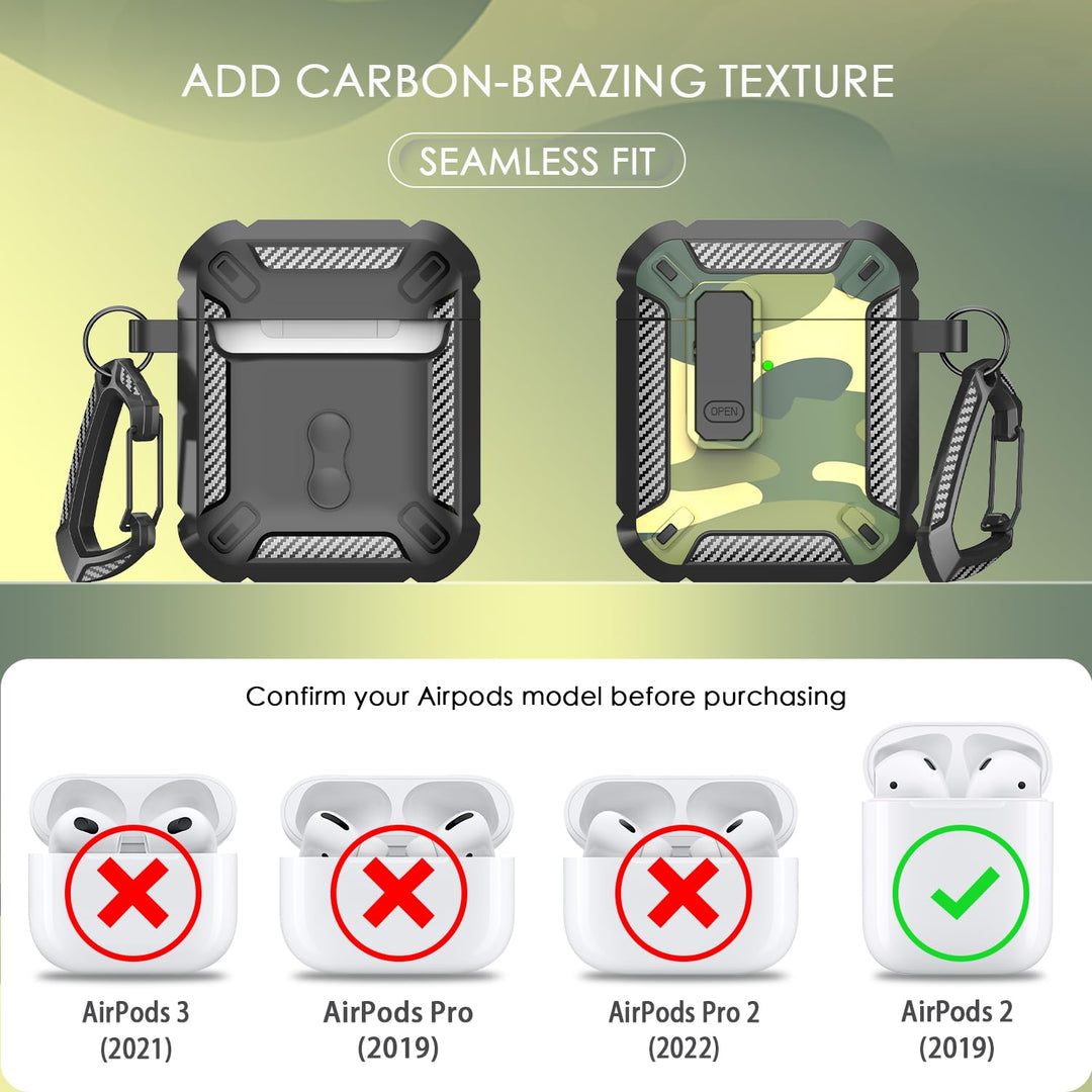 ArmorGuard AirPod Case with Cleaner Kit - Black - DOKUTRONIX