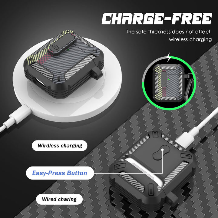 ArmorGuard AirPod Case with Cleaner Kit - Black - DOKUTRONIX