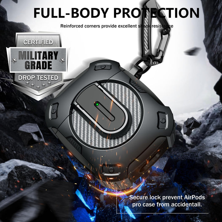 ArmorGuard AirPod Case with Cleaner Kit - Black - DOKUTRONIX