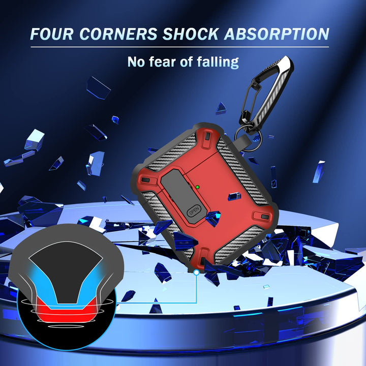 ArmorGuard AirPod Case with Cleaner Kit - Black - DOKUTRONIX