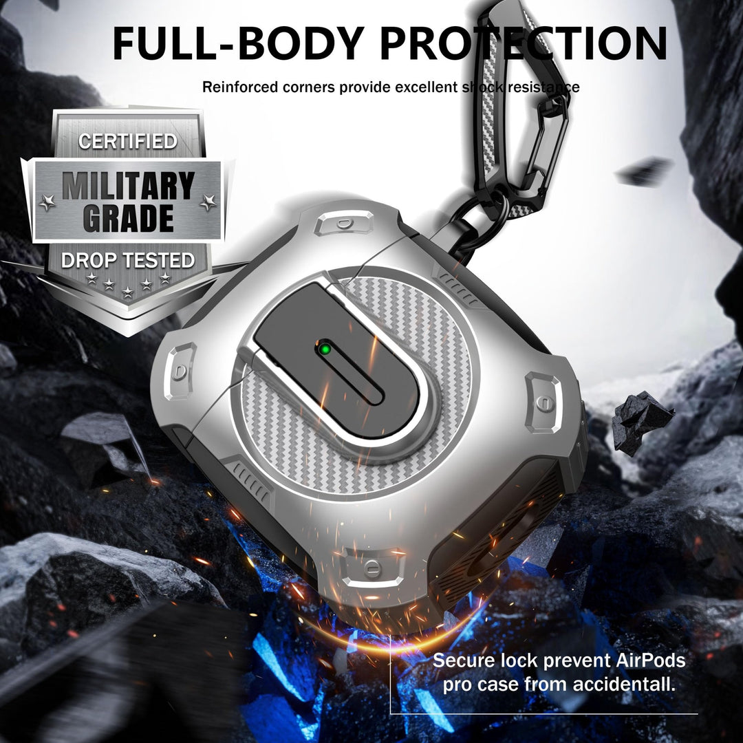 ArmorGuard AirPod Case with Cleaner Kit - Black - DOKUTRONIX