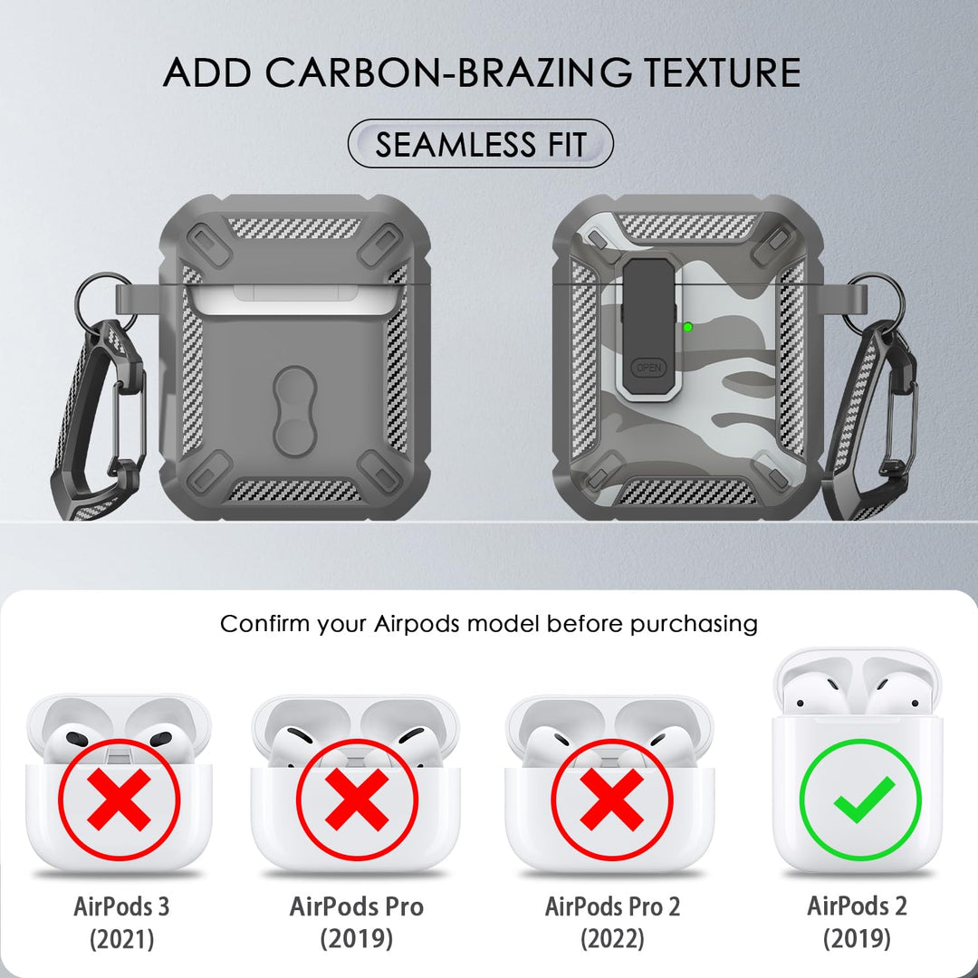 ArmorGuard AirPod Case with Cleaner Kit - Black - DOKUTRONIX