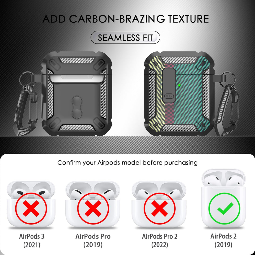 ArmorGuard AirPod Case with Cleaner Kit - Black - DOKUTRONIX